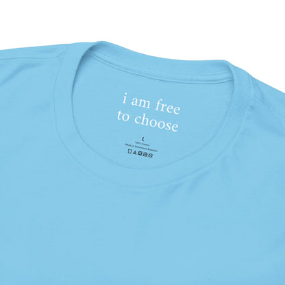 I am free to choose - Front White Logo