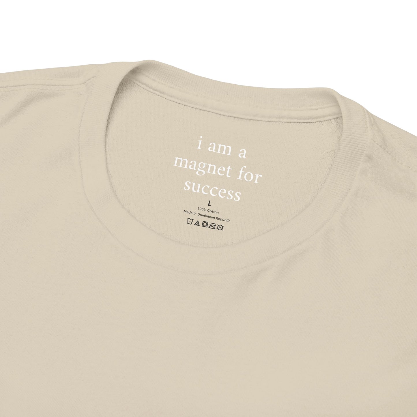 I am a magnet for success - Front White Logo