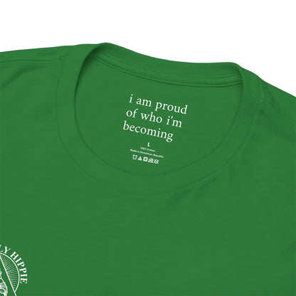 I am proud of who I'm becoming - Front and Back White Logo