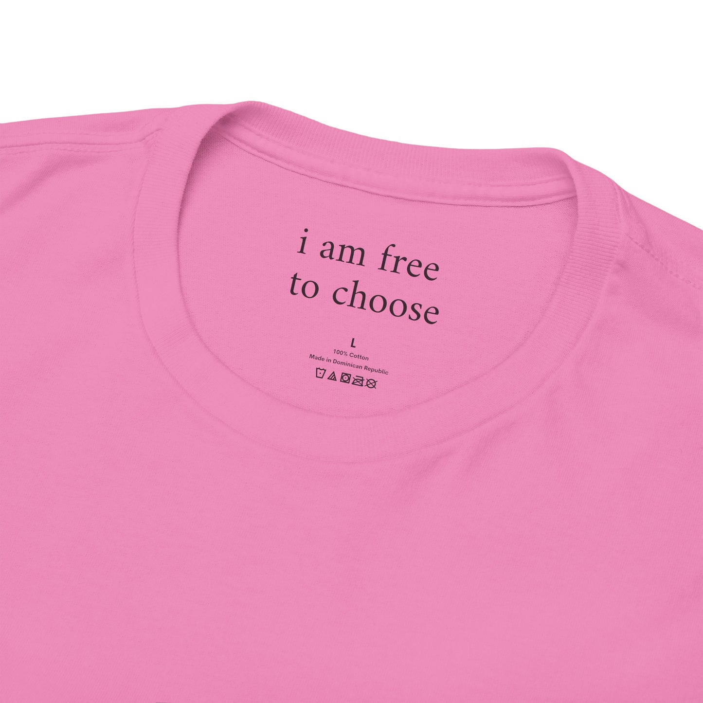 I am free to choose - Front Black Logo