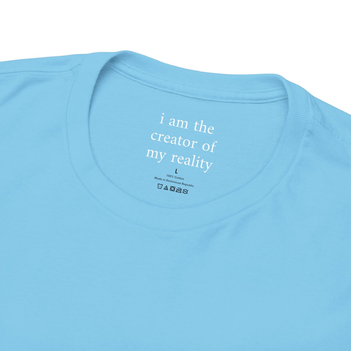 I am the creator of my reality - Solid Color Plain Tee