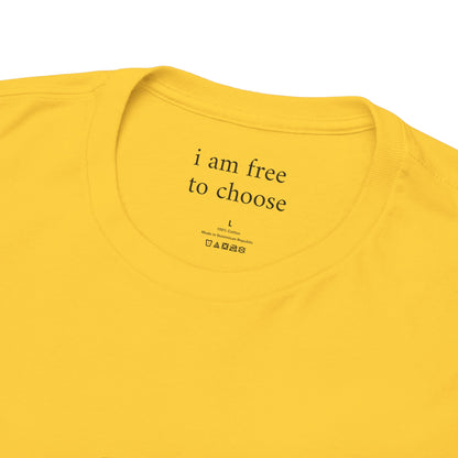 I am free to choose - Front Black Logo