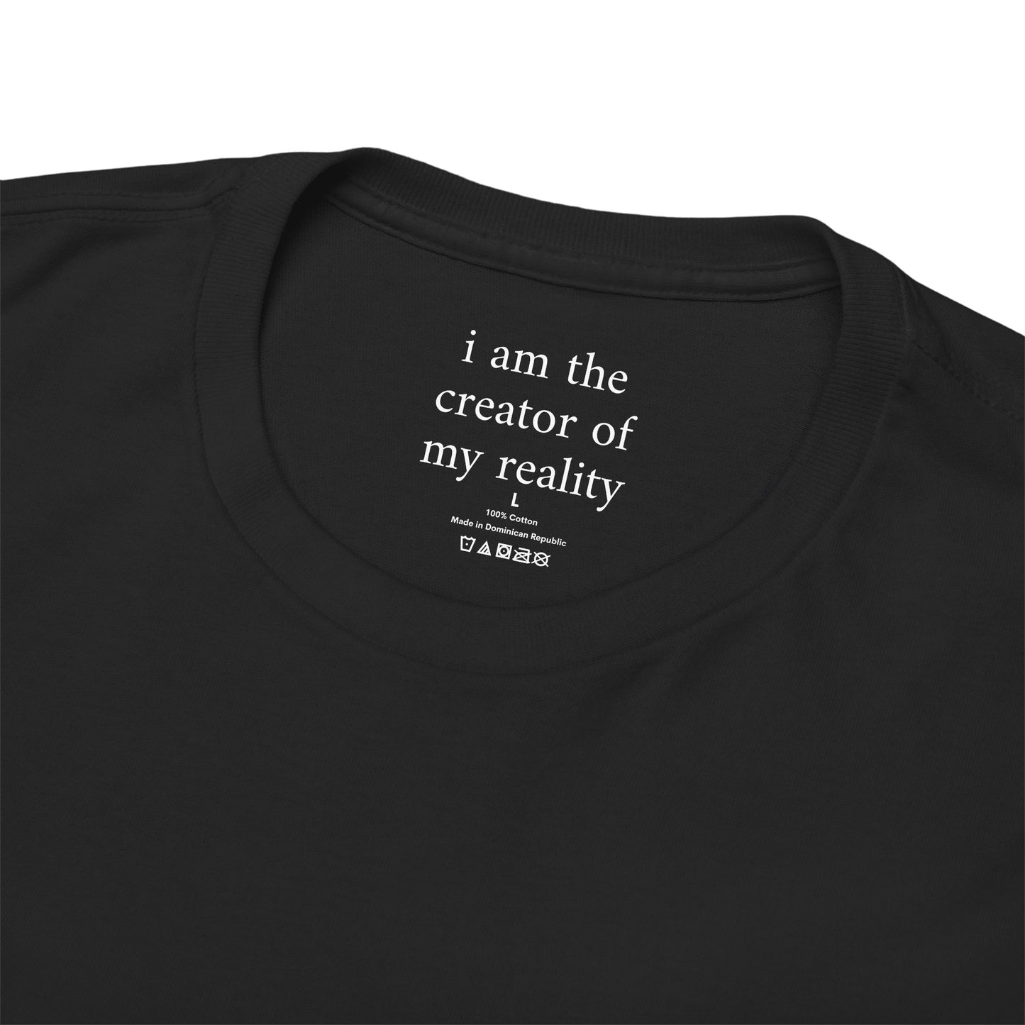 I am the creator of my reality - Front White Logo