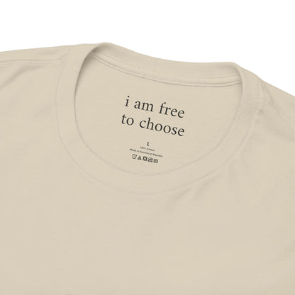 I am free to choose - Front Black Logo