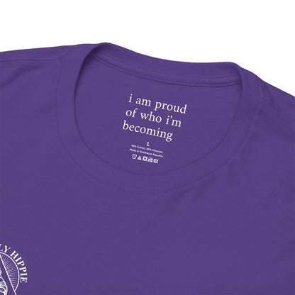 I am proud of who I'm becoming - Front and Back White Logo