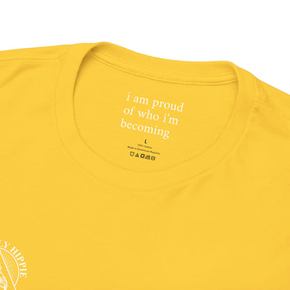 I am proud of who I'm becoming - Front and Back White Logo