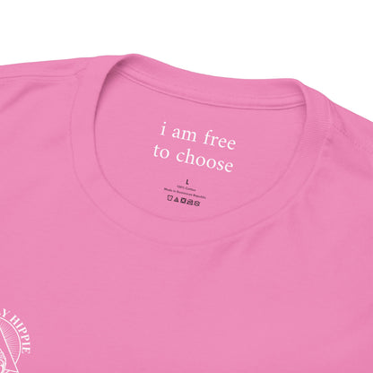I am free to choose - Front and Back White Logo