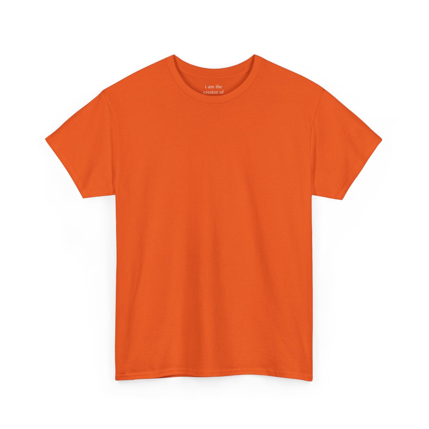 I am the creator of my reality - Solid Color Plain Tee