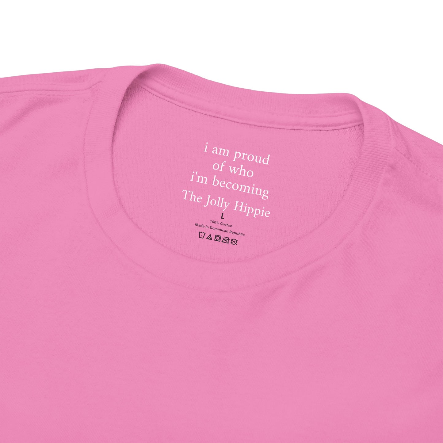 I am proud of who I'm becoming - Solid Color Plain - Tee