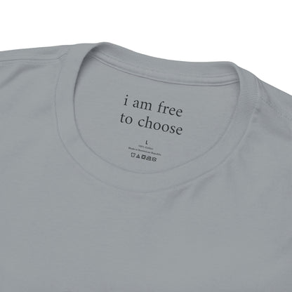 I am free to choose - Front Black Logo