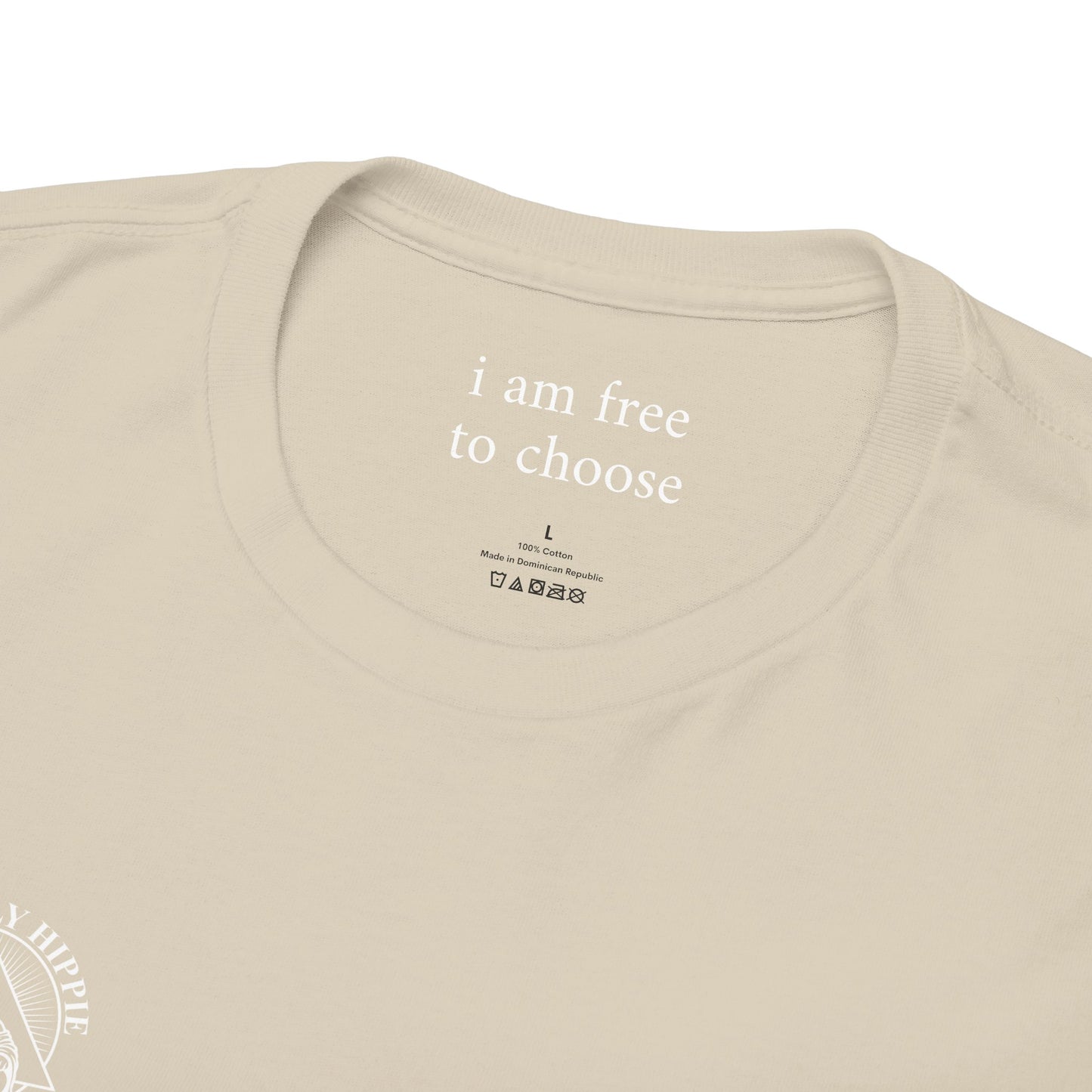 I am free to choose - Front and Back White Logo