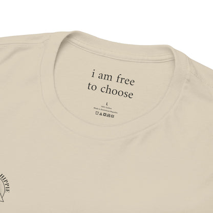 I am free to choose - Front and Back Black Logo