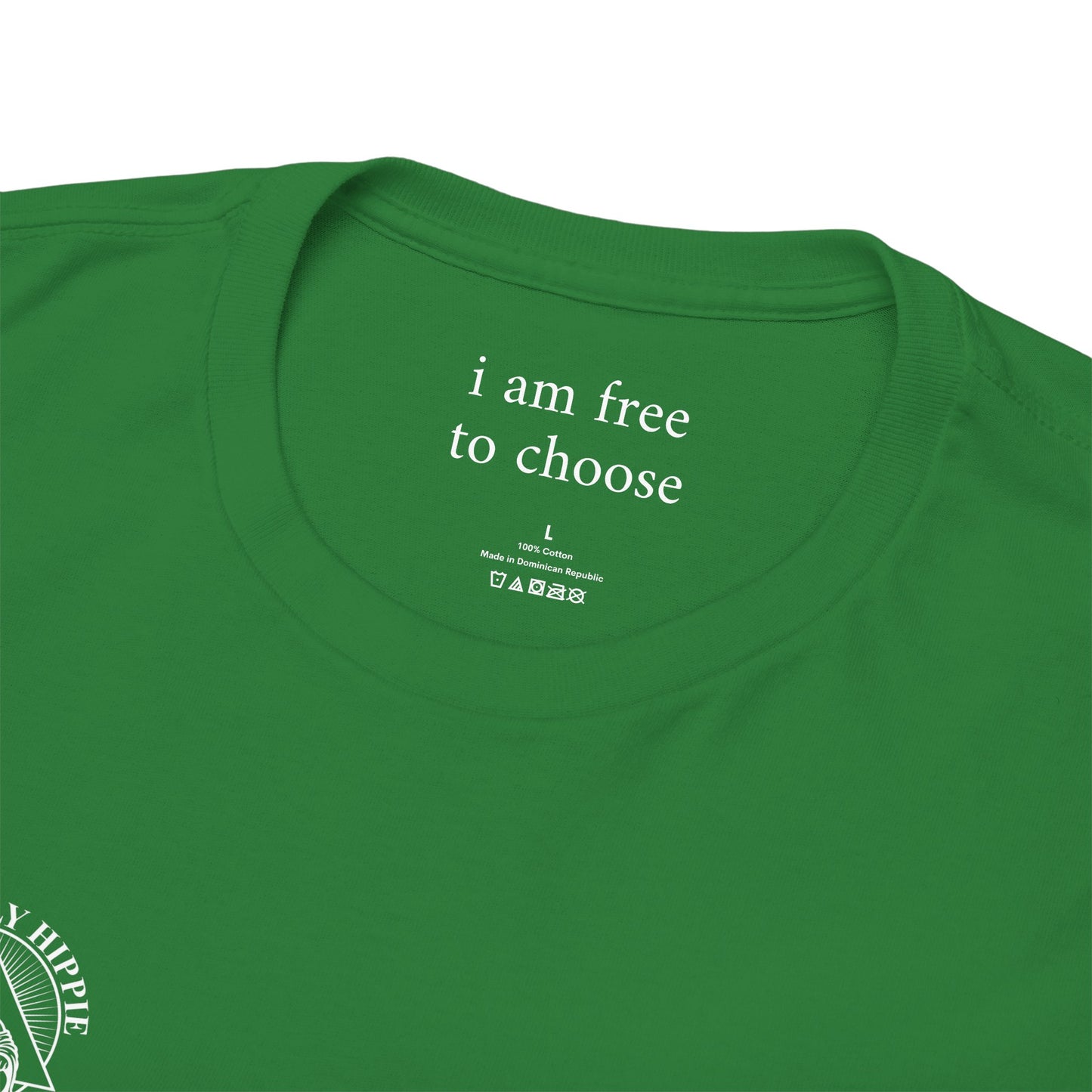 I am free to choose - Front and Back White Logo