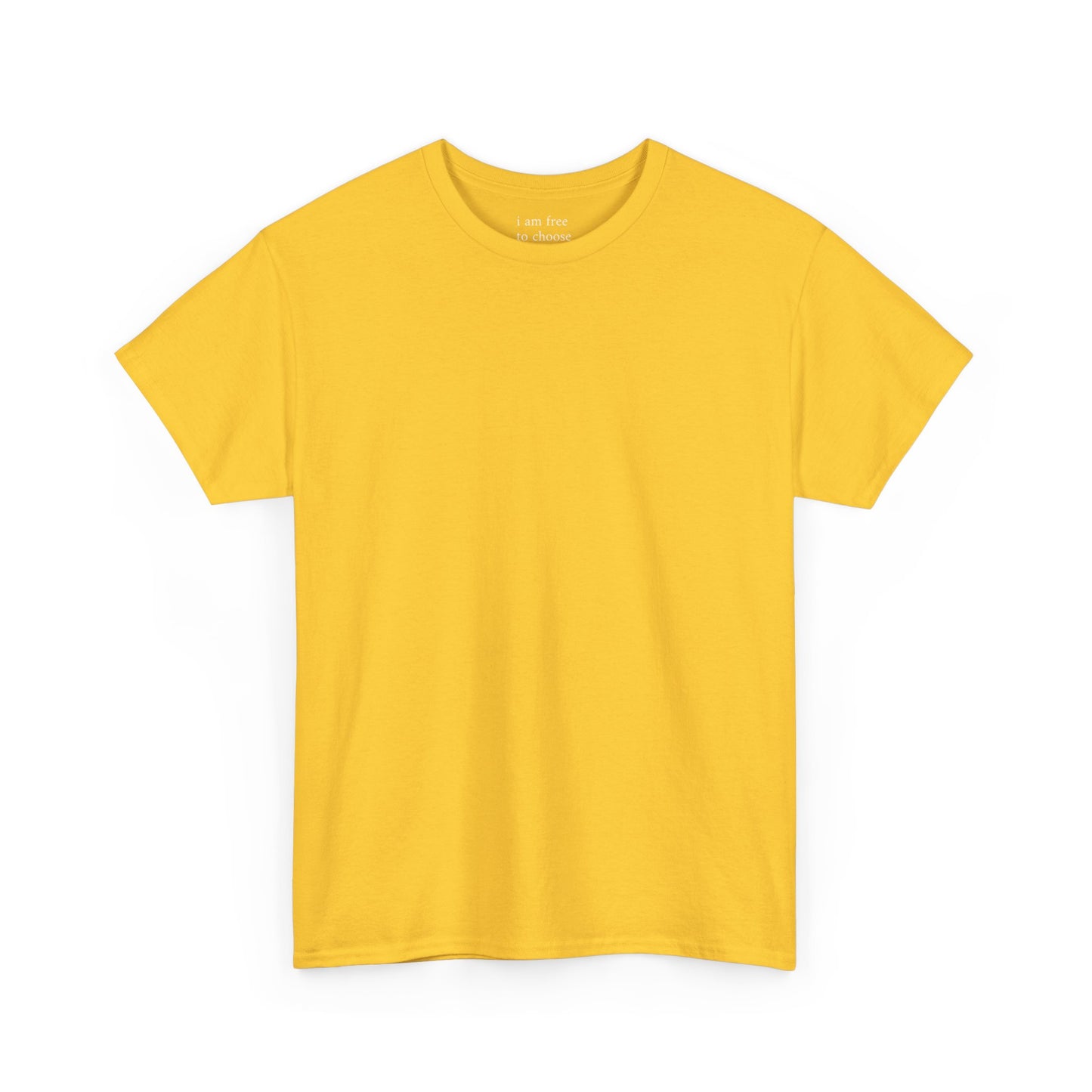 I am free to choose - Solid Color Plain Tee