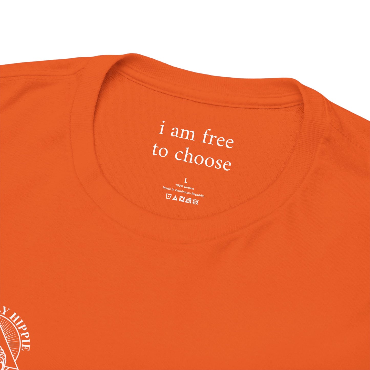 I am free to choose - Front and Back White Logo