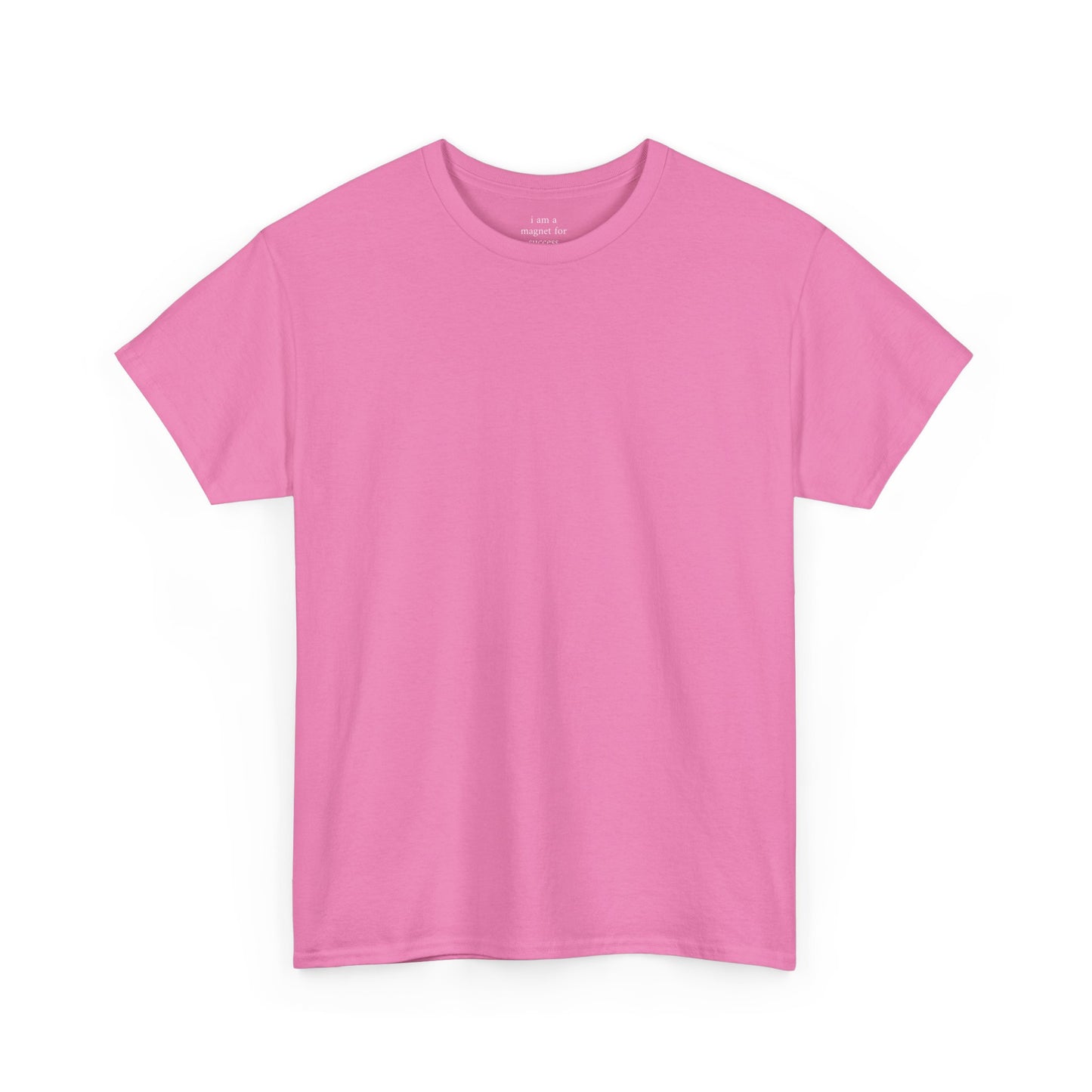 I am a magnet for success - Solid Color Plain Tee