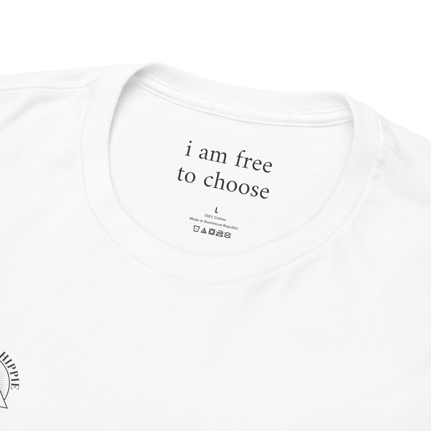 I am free to choose - Front and Back Black Logo