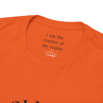 I am the creator of my reality - Front Black Logo