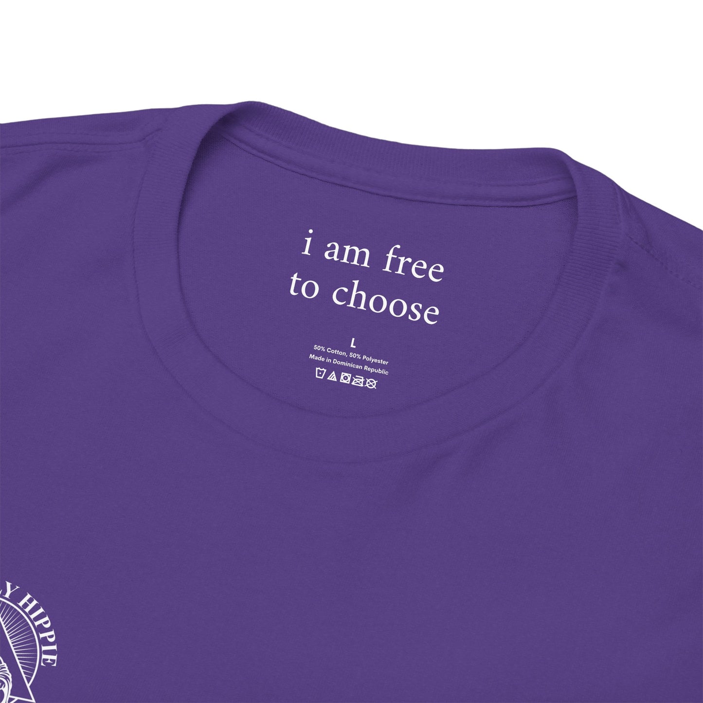 I am free to choose - Front and Back White Logo
