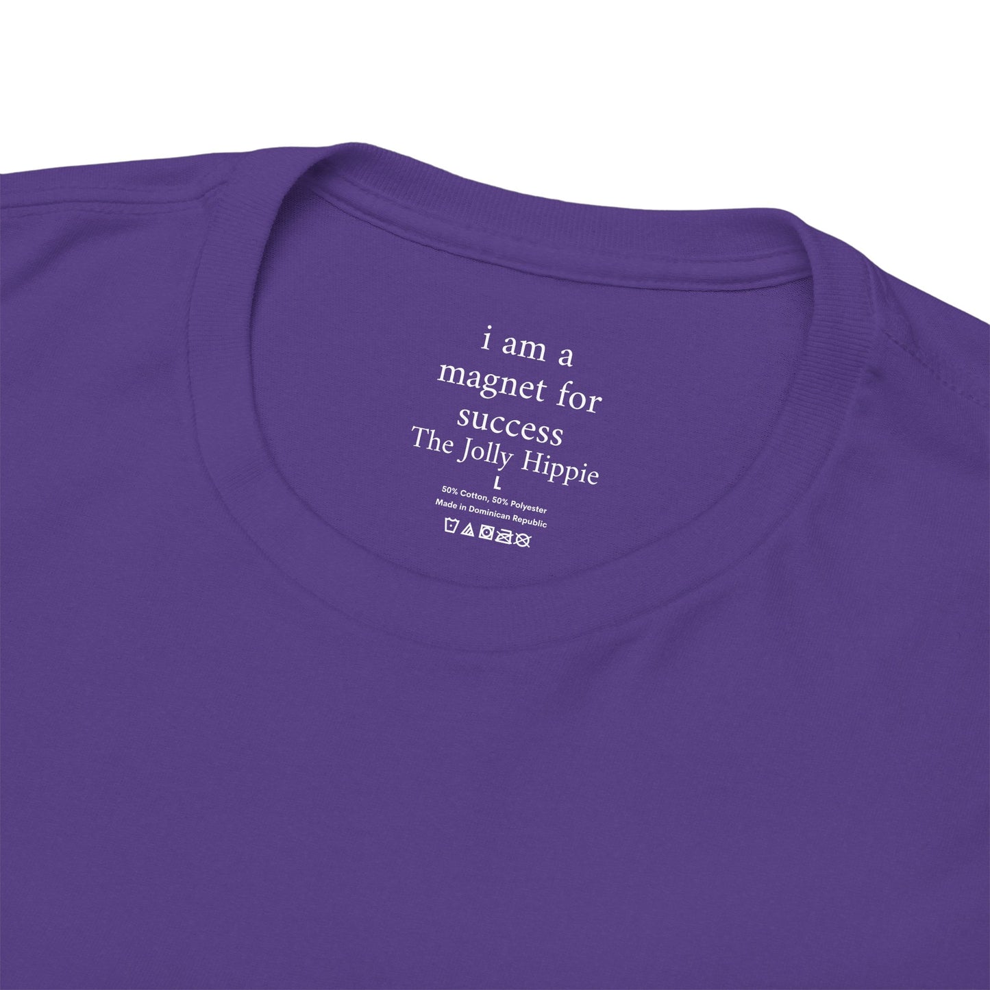I am a magnet for success - Solid Color Plain Tee