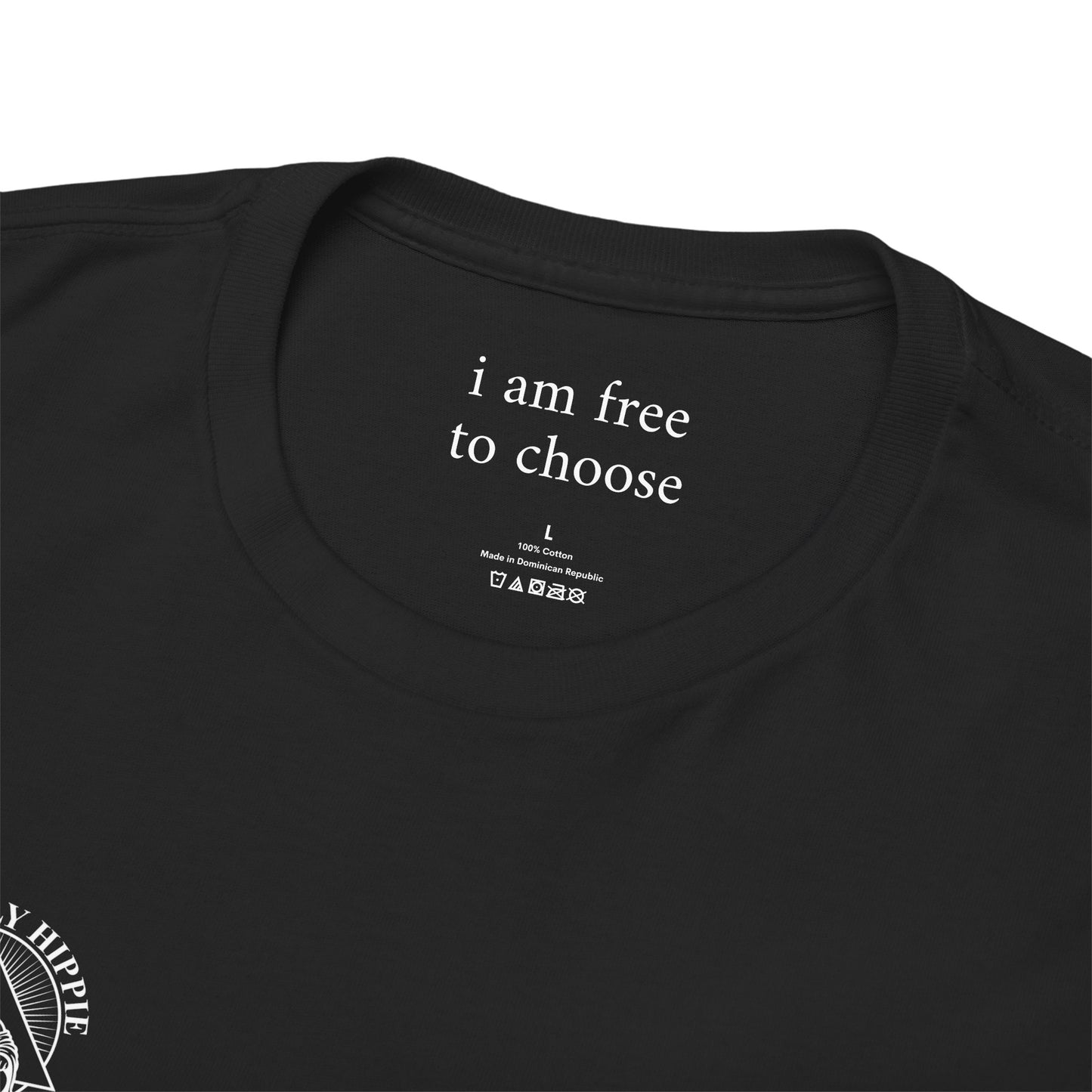 I am free to choose - Front and Back White Logo